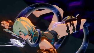 Anaxa Boinked By Monster - Honkai Starlet Ride