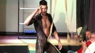 gang Barebacking Of Hairy Men At A Showcase In Public